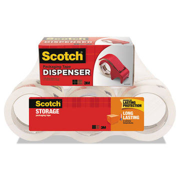Scotch® Storage Tape With Dp300 Dispenser, 3" Core, 1.88" X 54.6 Yds, Clear, 6-pack freeshipping - TVN Wholesale